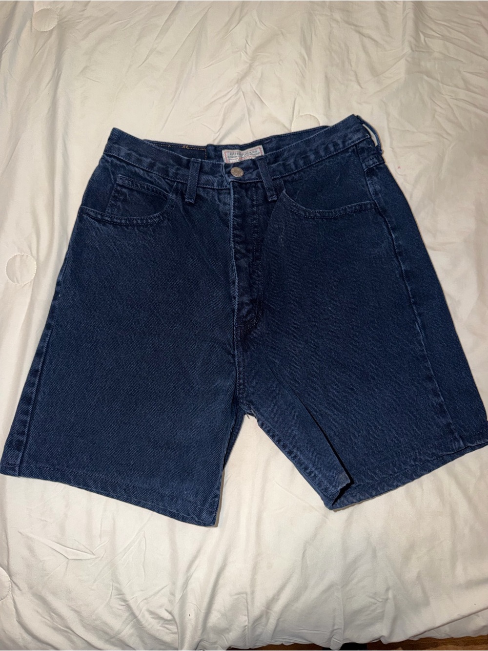 Guess Women's Dark Blue Denim Shorts